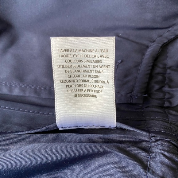 Halogen Women’s Jacket / Peacoat w/ Front Zipper, Drawstring at Waist, Navy, Sm - Picture 8 of 10